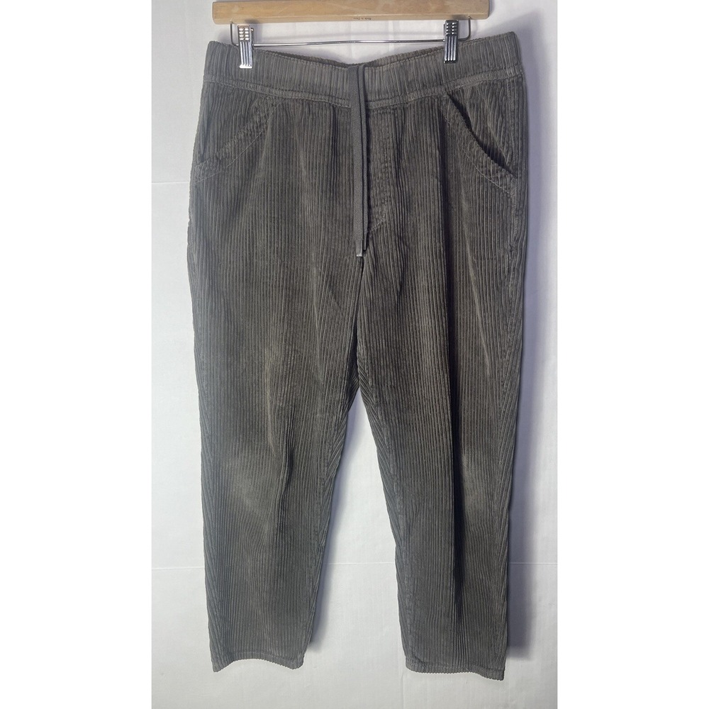 Zara Brown corduroy pants With Elastic Waist Size M‎